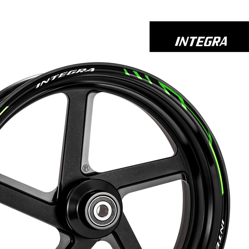 Fit HONDA INTEGRA Logo Stripes Wheel Rim Skin Sticker - MC Motoparts