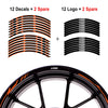 Fit HONDA CBR Logo Stripes Wheel Rim Skin Sticker - MC Motoparts