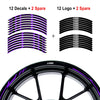Fit DUCATI STREETFIGHTER Logo Stripes Wheel Rim Skin Sticker - MC Motoparts
