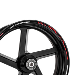 Fit Honda CBR Logo Stripes Wheel Rim Skin Sticker - MC Motoparts