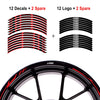 Fit DUCATI 1299 PANIGALE Logo Stripes Wheel Rim Skin Sticker - MC Motoparts