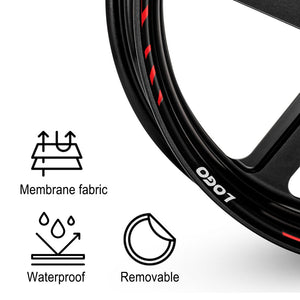 Fit APRILIA DORSODURO 900 Logo Stripes Wheel Rim Skin Sticker - MC Motoparts
