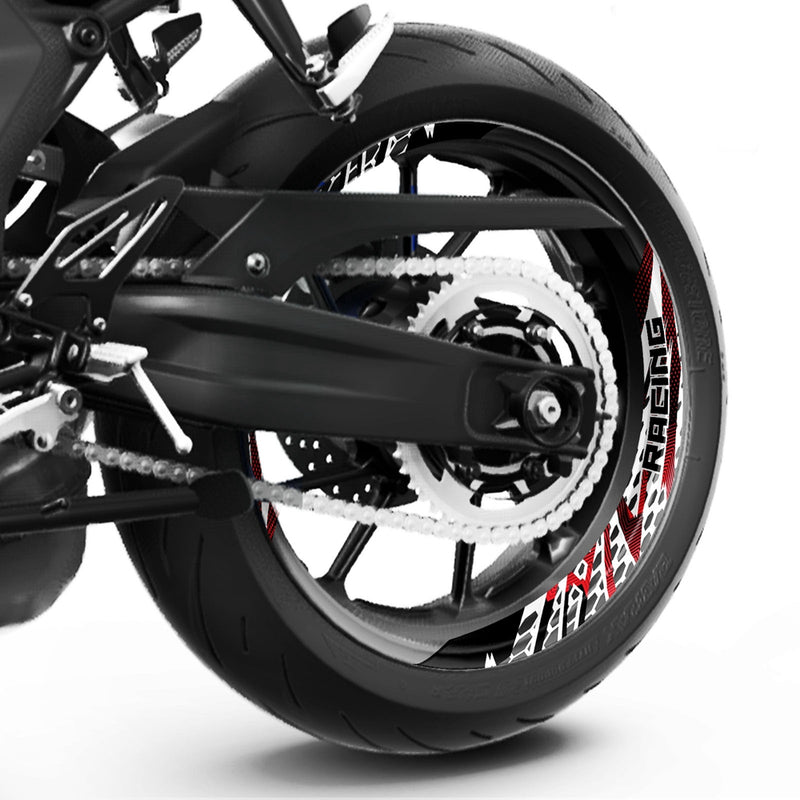 S23 17'' Rim Front & Rear Removable 2-Piece Rim Sticker For Yamaha MT-09 Tracer FZ09