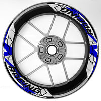 S27 17'' Rim Front & Rear Removable 2-Piece Rim Sticker For Yamaha YZF 600R 1000R