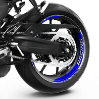 S28 17'' Rim Front & Rear Removable 2-Piece Rim Sticker For Yamaha XSR 900 FZS 600 1000