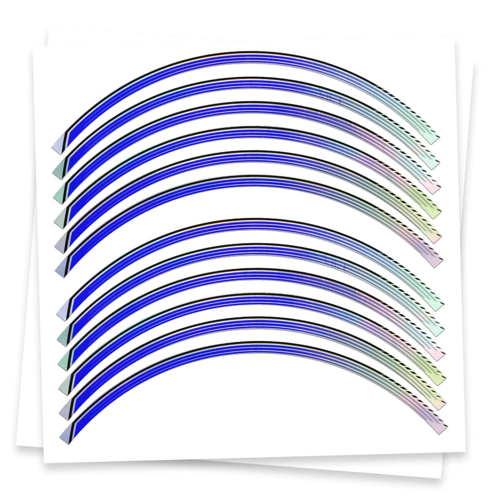 Purple Chrome Holographic Wheel Stickers J12 Rim Skin Decal Strip