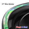 Fits 17'' Rim Chrome Holographic Wheel Stickers J16 Rim Skin Decal Strip