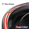 Fits 17'' Rim Silver Holographic Wheel Stickers J19 Rim Skin Decal Strip