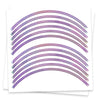 Purple Chrome Holographic Wheel Stickers J20 Rim Skin Decal Strip