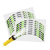 Reflective Strip Designer Green Pattern For 17'' Wheel Rim Skin Decal Set SH03