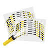 Reflective Strip Designer Yellow Pattern For 17'' Wheel Rim Skin Decal Set SH03