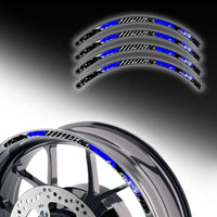 Reflective Strip Designer Pattern For 17'' Wheel Rim Skin Decal Set SH06 - MC Motoparts