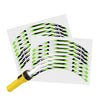 Reflective Strip Designer Green Pattern For 17'' Wheel Rim Skin Decal Set SH09