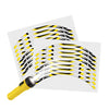 Reflective Strip Designer Yellow Pattern For 17'' Wheel Rim Skin Decal Set SH09