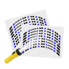 Reflective Strip Designer Blue Pattern For 17'' Wheel Rim Skin Decal Set SH10