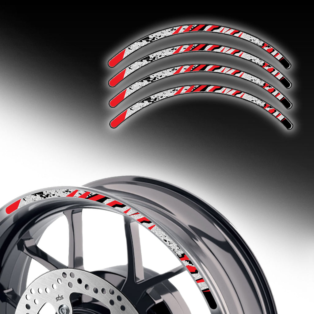 Reflective 17 inch Wheel Rim Sticker Strips | MC Motoparts