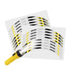 Reflective Strip Designer Yellow Pattern For 17'' Wheel Rim Skin Decal Set SH23